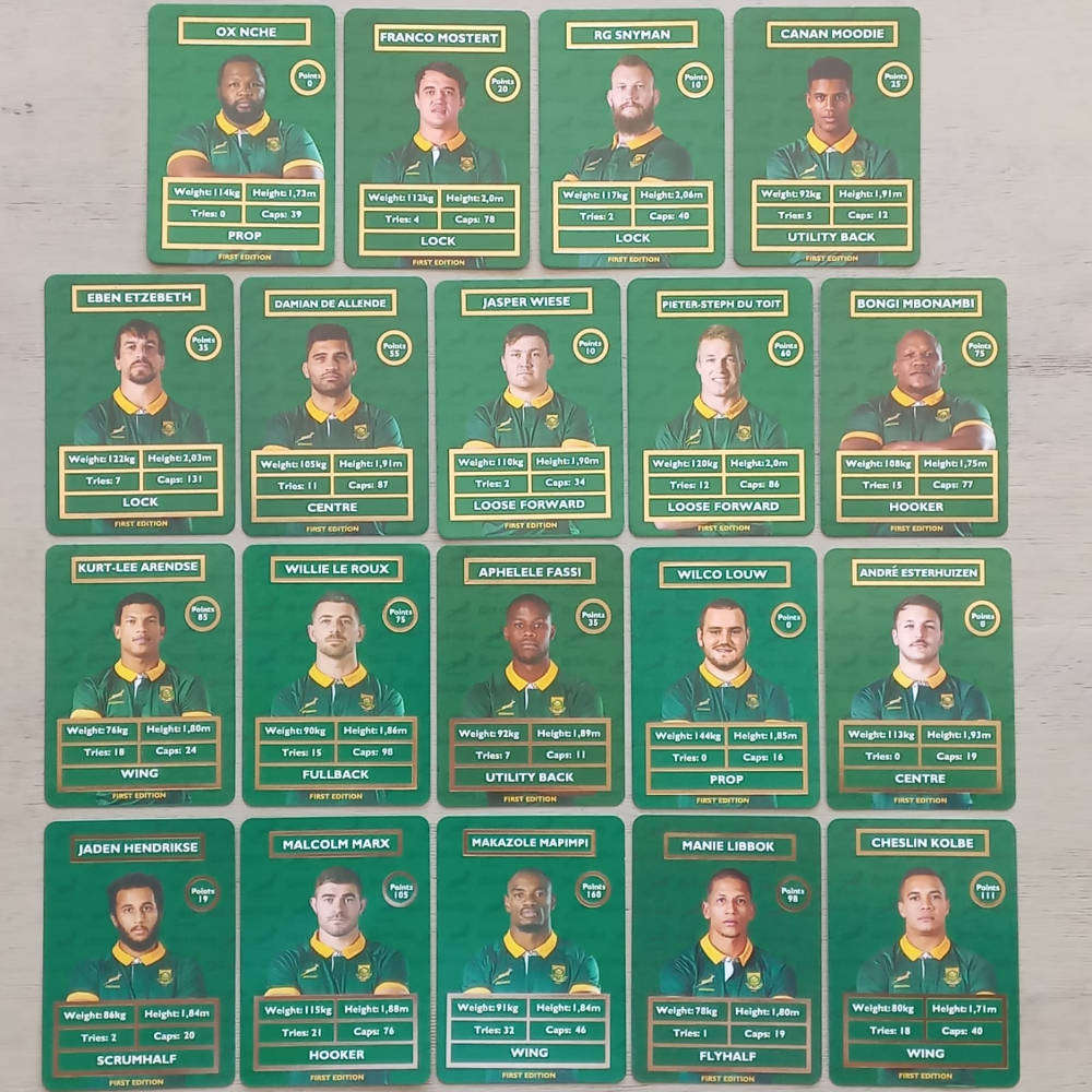 SET OF 19 SPRINGBOK CARDS (PICK N PAY)