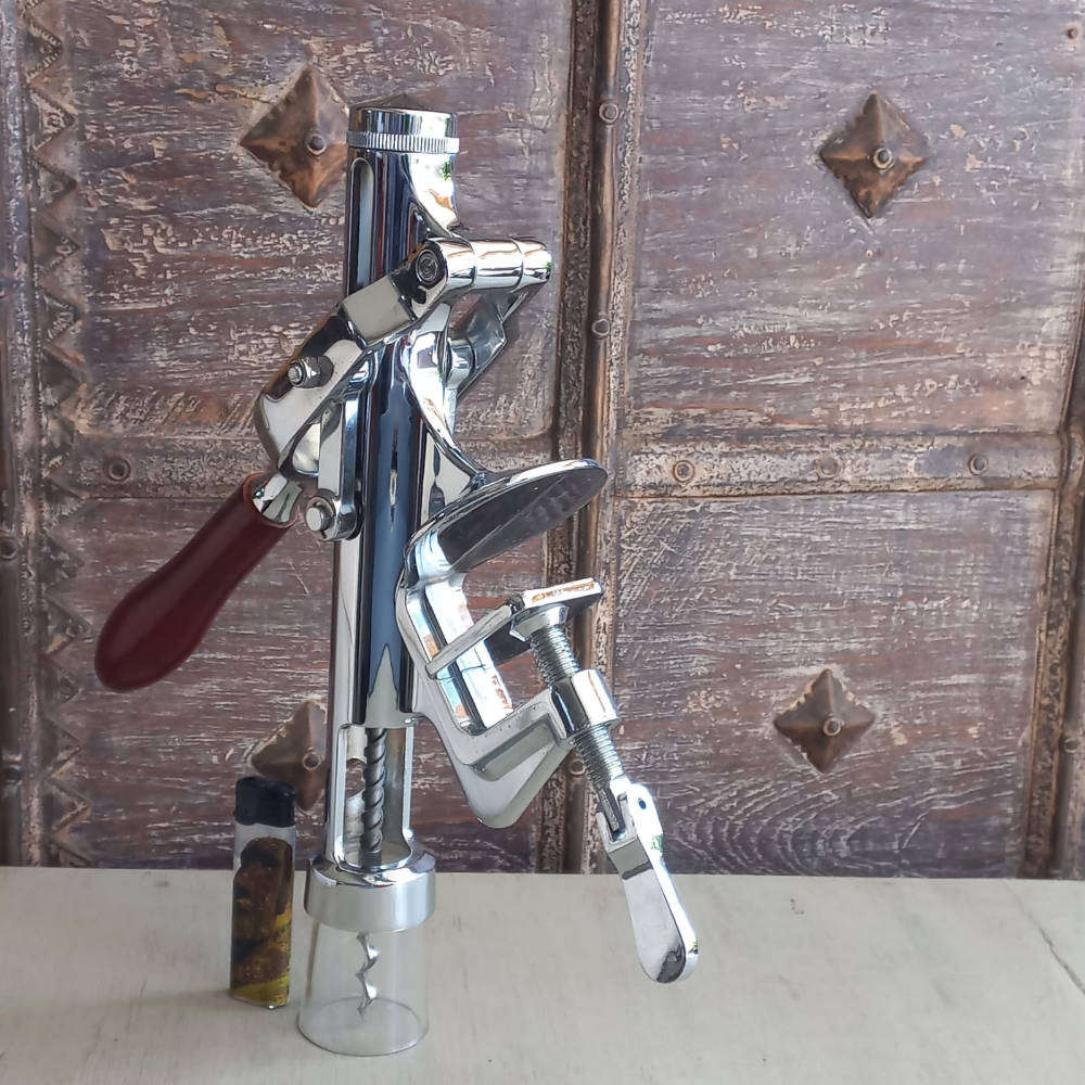 Professional Table mountain/Bar top Chrome wine bottle opener