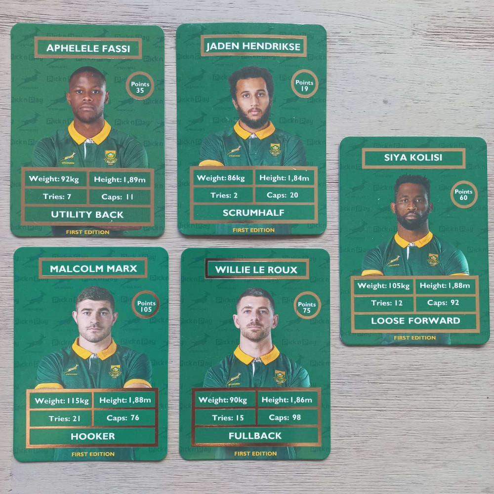 Pick n Pay Springbok Rugby Cards  Set of 5#11