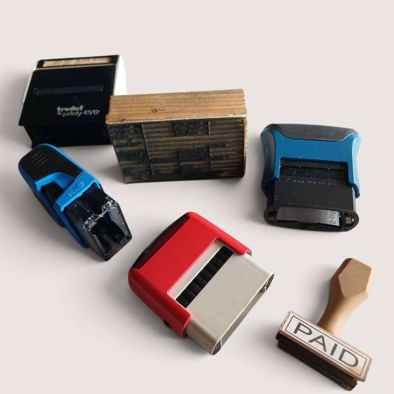 Trodat & Wooden Rubber Stamps - Self Inking Custom Office Stamps