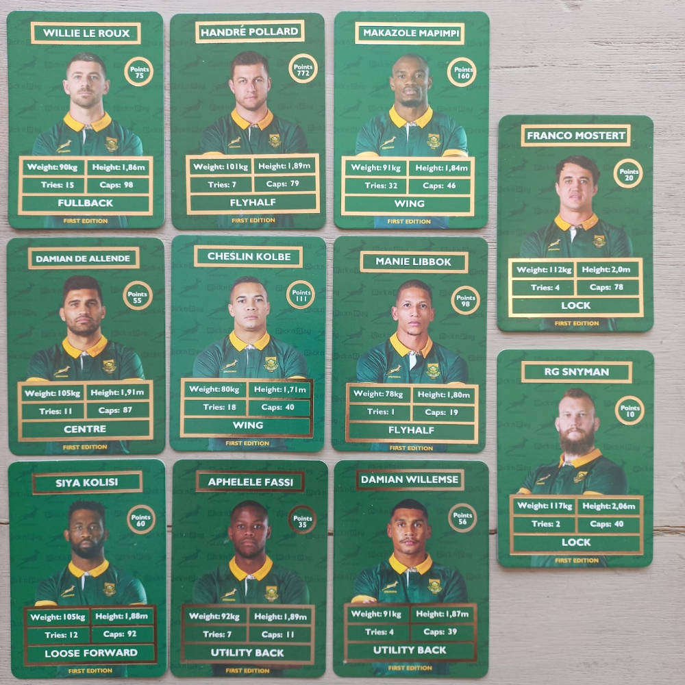 Pick 6 of 11 Rugby Cards - (PICK & PAY)B