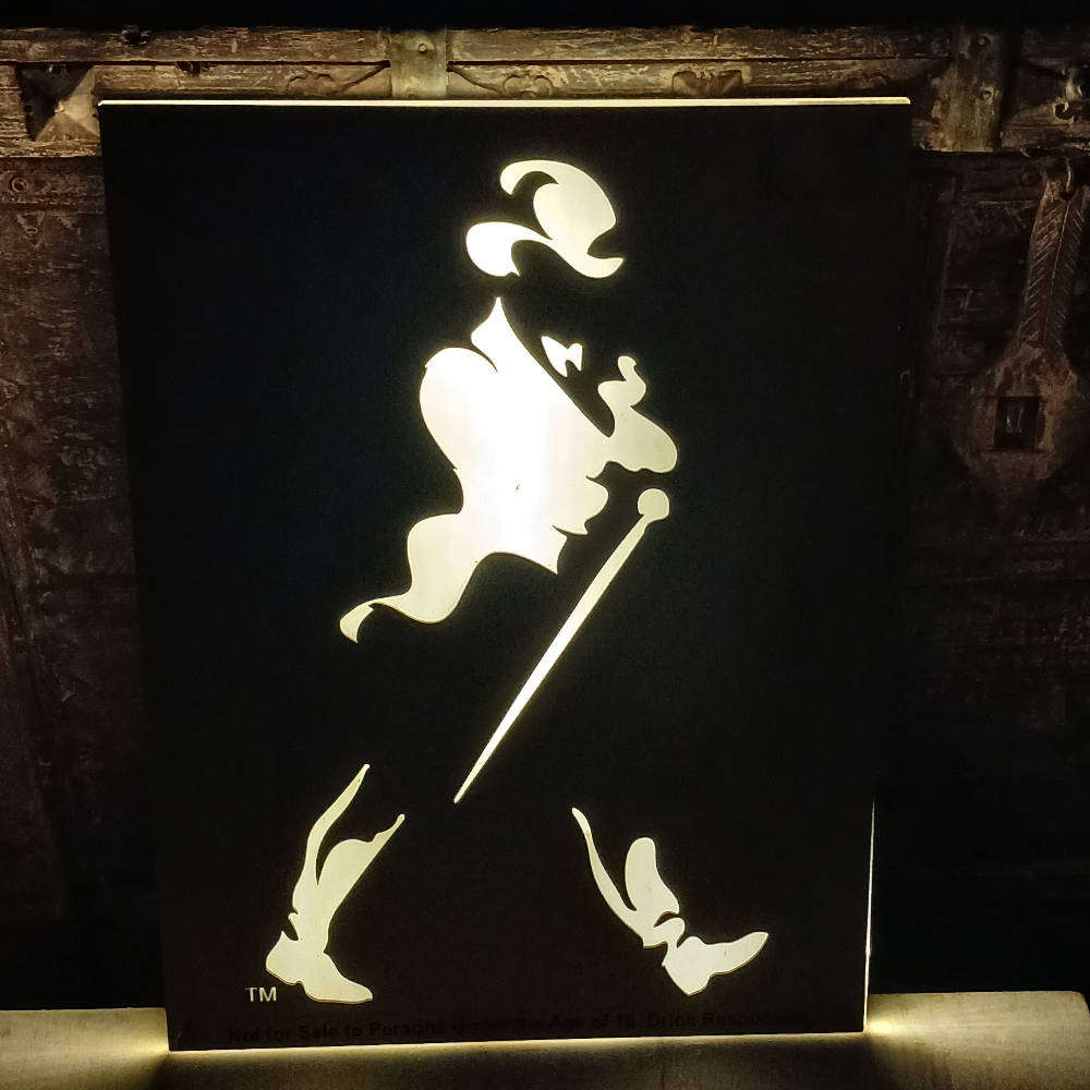 Authentic Johnnie Walker LED Promo Sign  Rare 2011