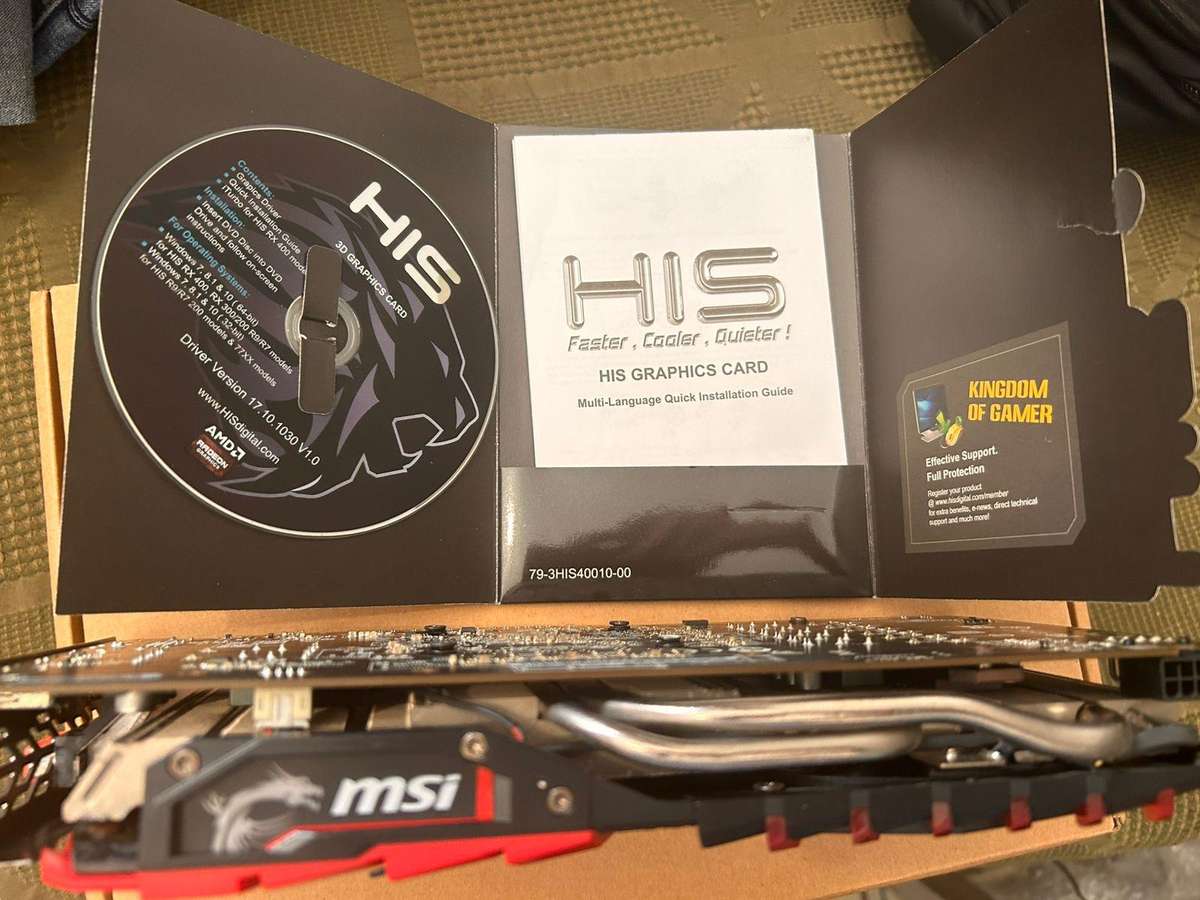 MSI Rx570 Gaming x 4G - Gaming Graphics Card VERY GOOD CONDITION - negotiable plus + gaming headset
