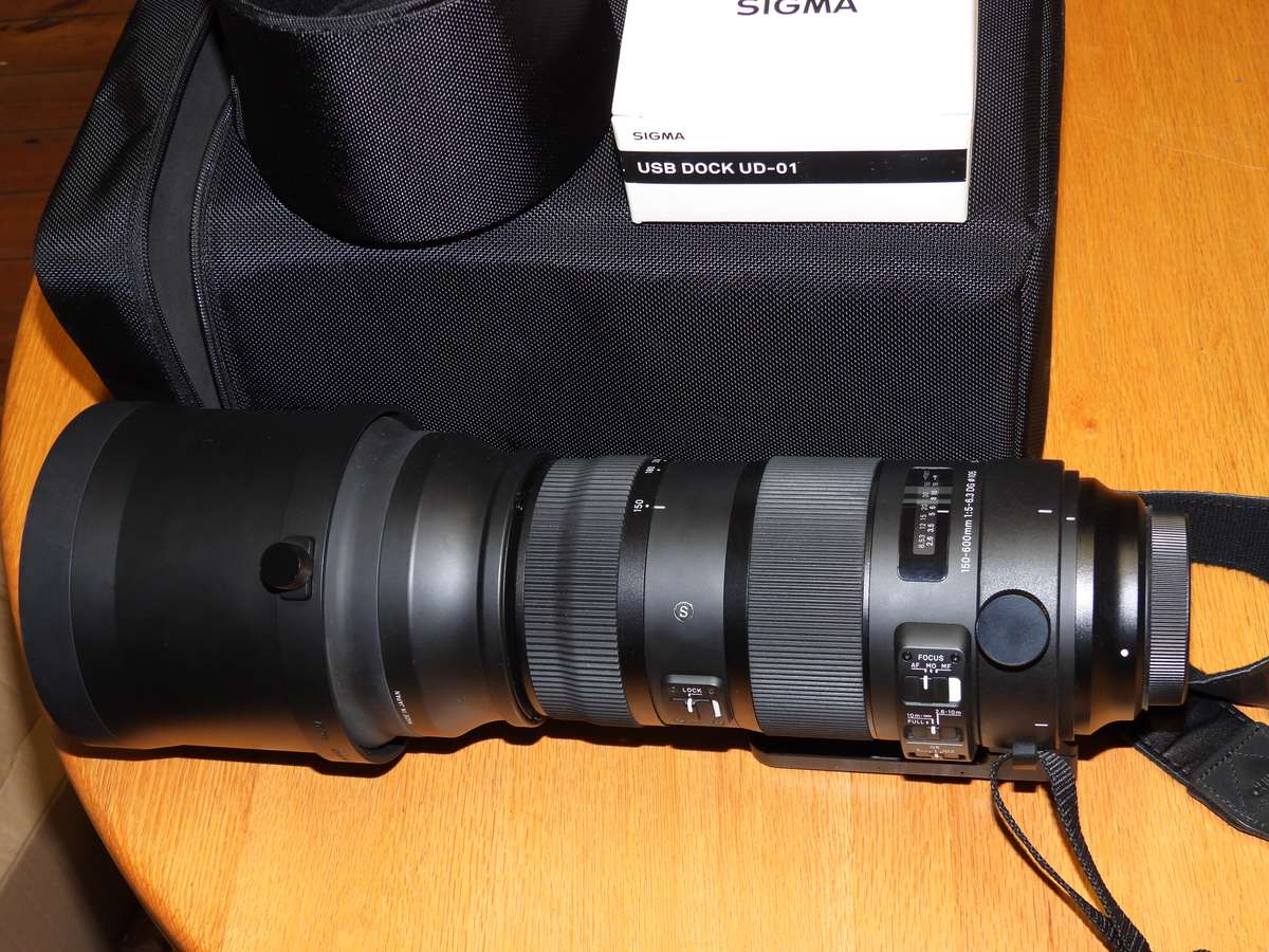 Sigma DG 150-600mm f5-6.3 OS HSM Sport Lens (Canon EF Mount) including Sigma USB Dock UD-01