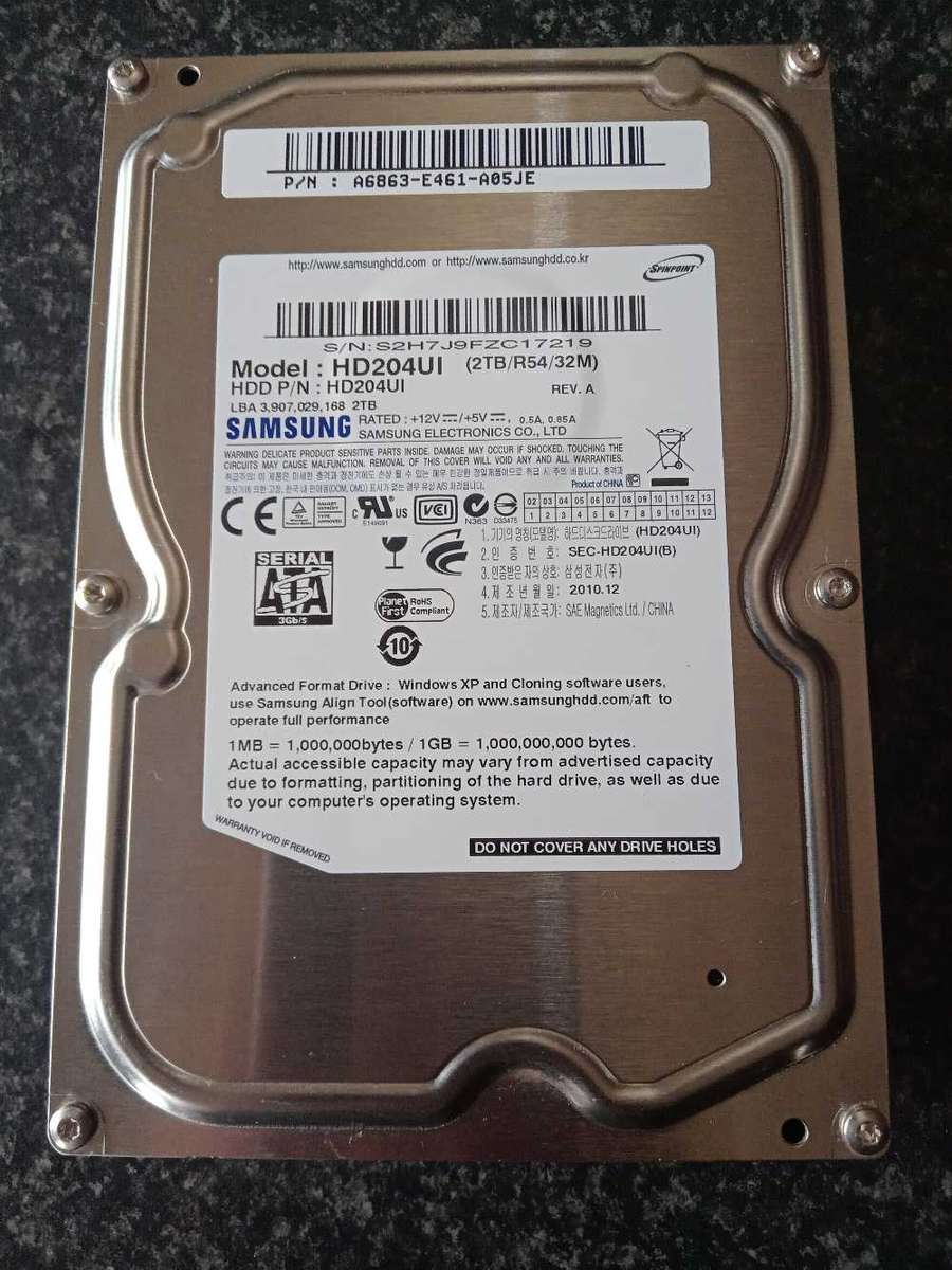 Samsung 2 TB 3.5 HDD