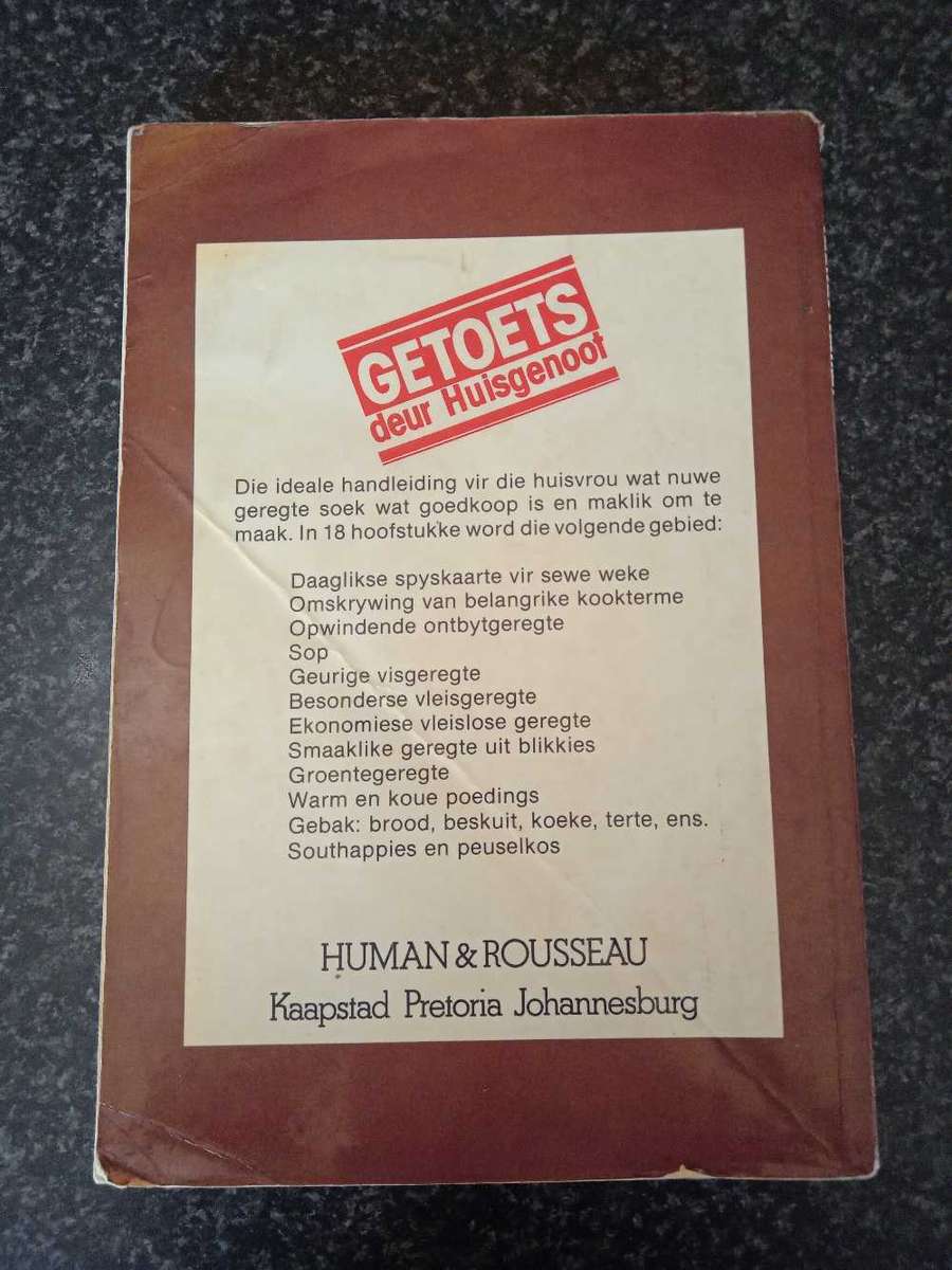 Huisgenoot Se Wenresepte