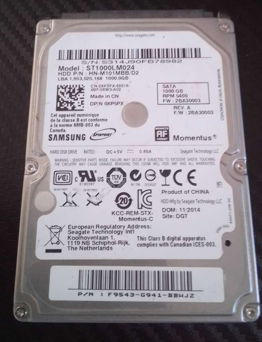 Bulk lot of 1 x SSD and 3x HDD drives
