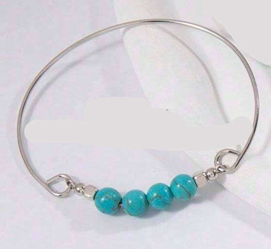 Tibetan silver Turquoise beads bracelet