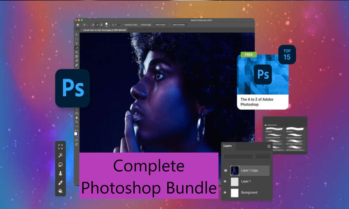 The complete BLENDER( Photoshop and Adobe)  bundle!!