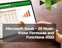 Microsoft Excel - 25 Must-Know Formulas and Functions