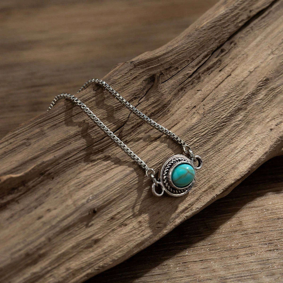Tibetan silver Turquoise bracelet