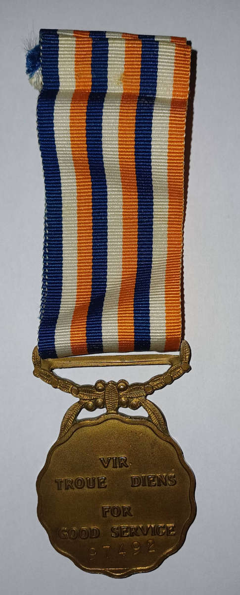 SADF - Good Service Medal & Union Permanent Force Ribbon (Full Size)