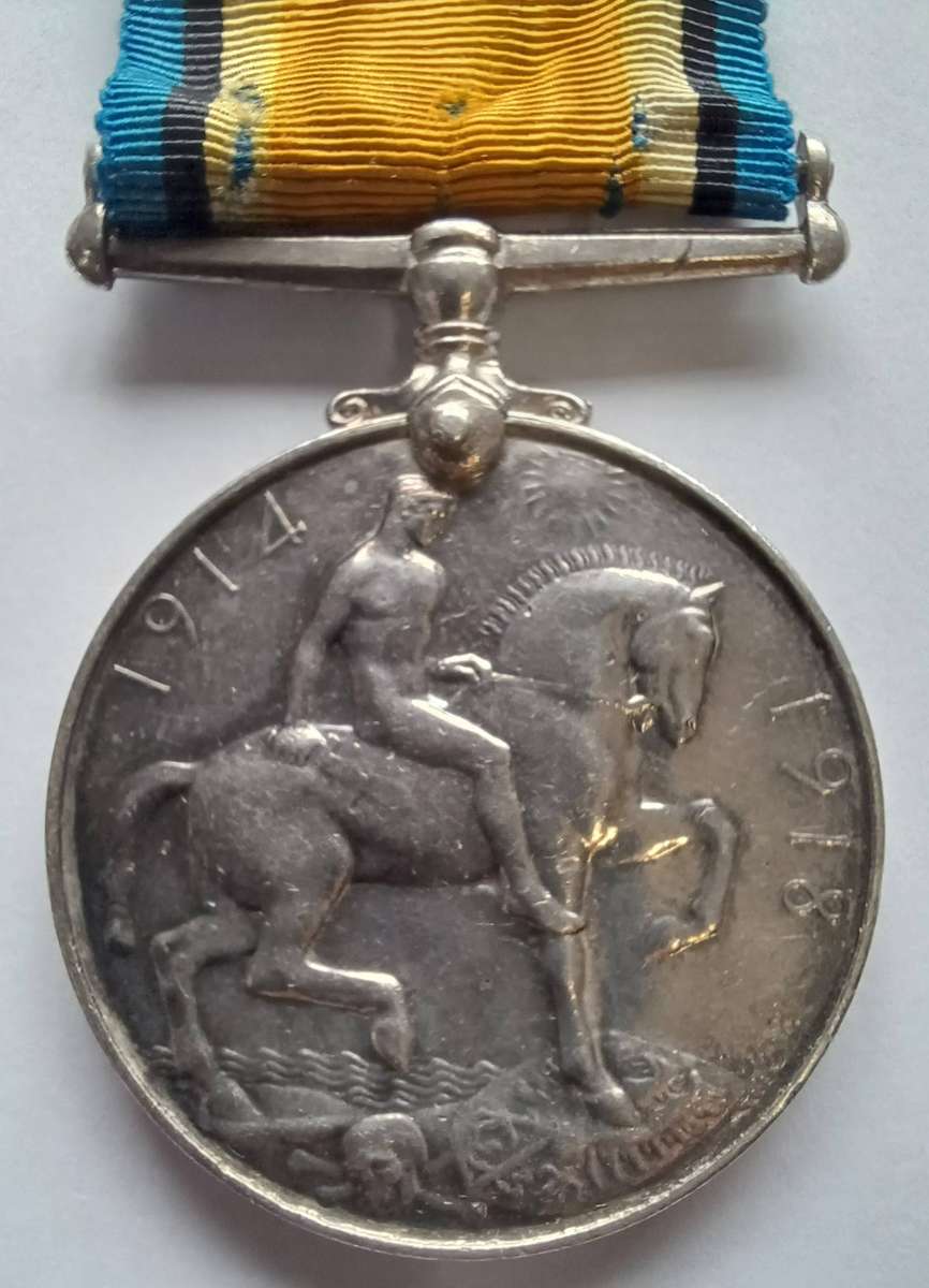 WW1 FULL SIZE MEDAL TRIO SET ("PIP-SQUEAK-WILFRED") CPL. J.J. VAN DER MERWE 13TH MR (ORIG. RIBBONS)