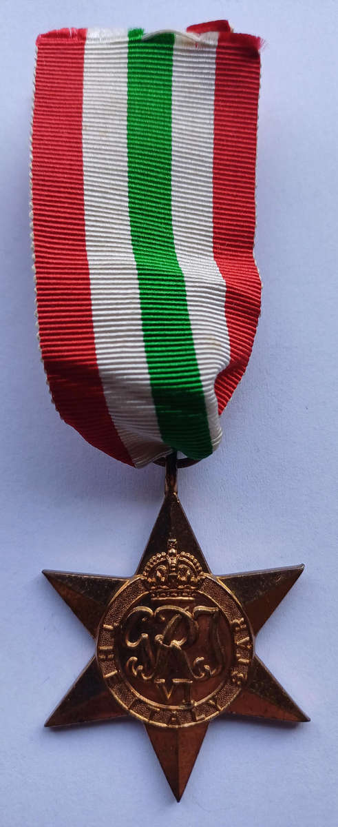 WW2 Italy Star Medal & Ribbon (Full Size)