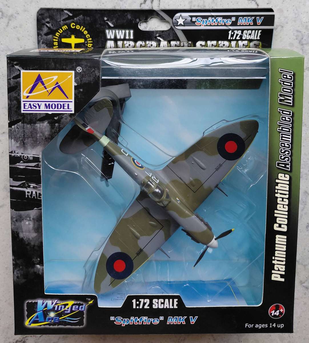 EASY MODEL - 1:72 - WW2 AIRCRAFT SERIES - "SPITFIRE" MK V  (BOX UNOPENED)