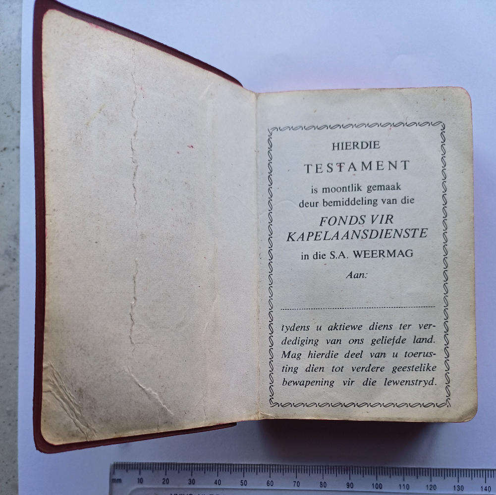 SADF Pocket Bible (Afrikaans)