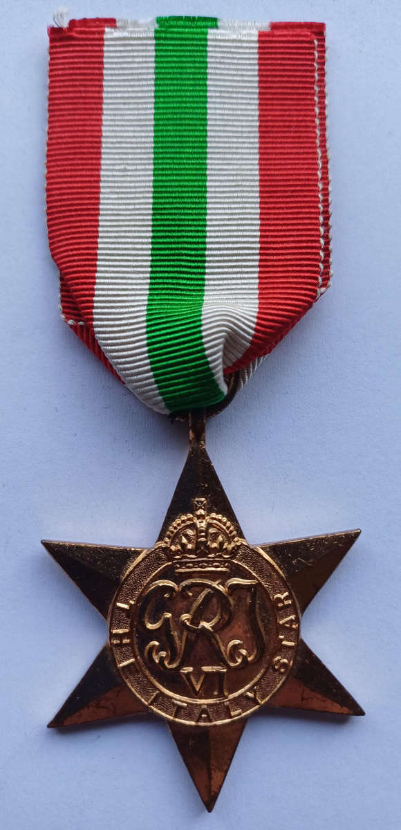 WW2 Italy Star Medal & Ribbon (Full Size)