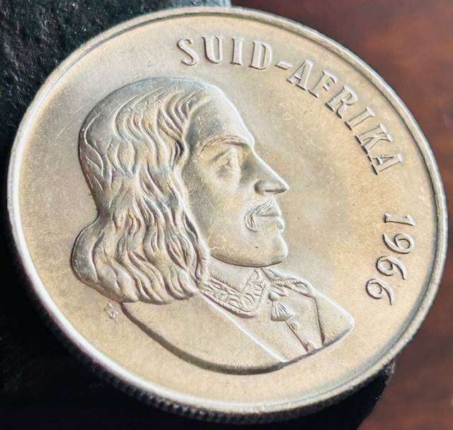 1966 UNCIRCULATED One Rand coin Afrikaans