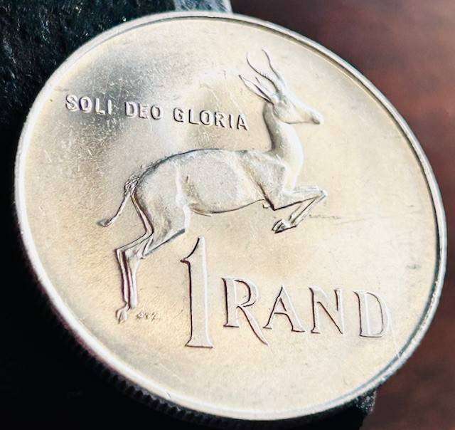 1966 UNCIRCULATED One Rand coin Afrikaans