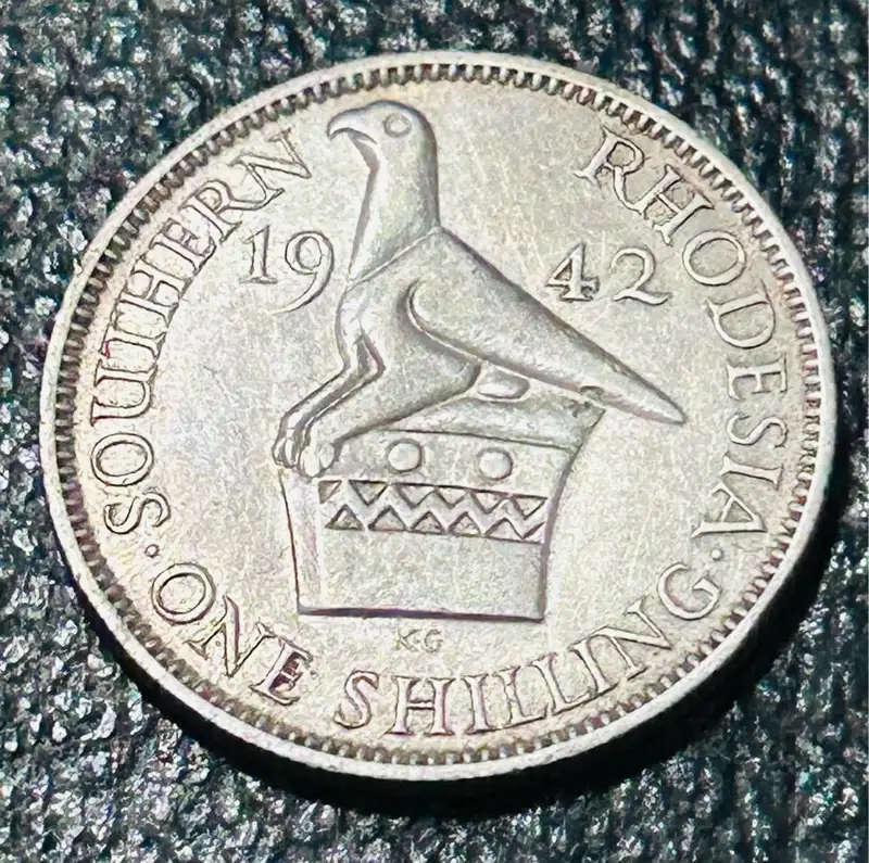   1942 SOUTHERN RHODESIA 925 SILVER SHILLING
