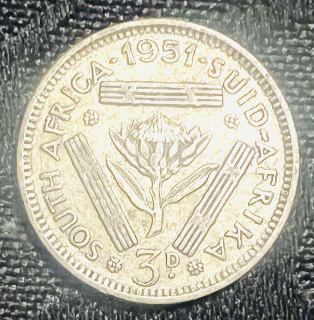 1951 South African Threepence