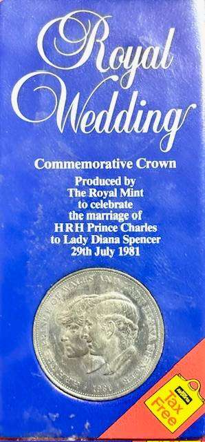 Commemorative Crown - to celebrate the marriage of Charles and Diana 1981 UNC