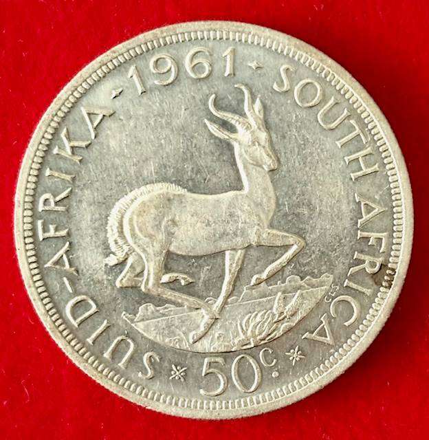 SA 1961 50c Silver Coin