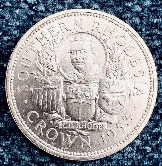 1953 Southern Rhodesia Crown - 100th Anniversary - Birth of the Cecil Rhodes