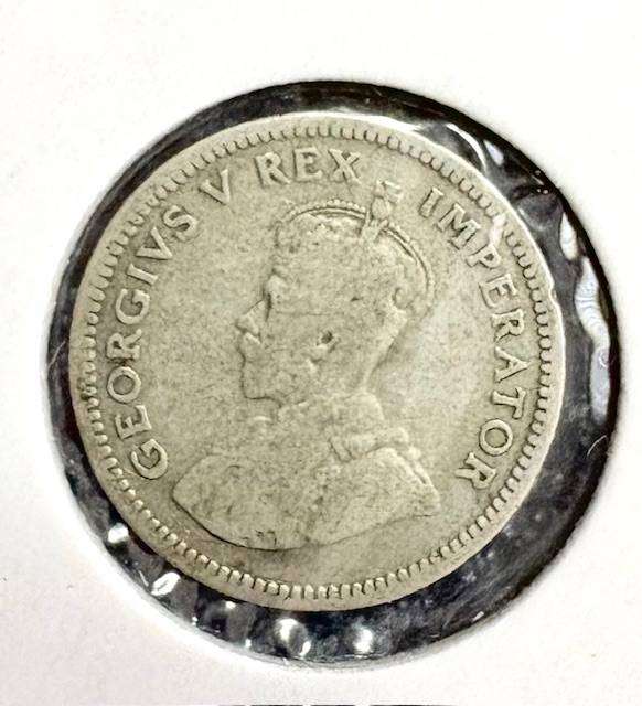 South Africa 1933 6 Pence - In Flip Coin