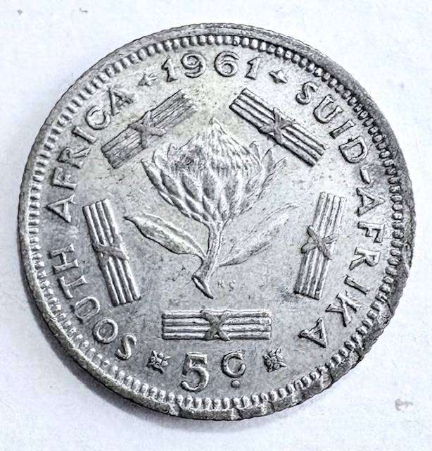 South Africa 1961 Five cent