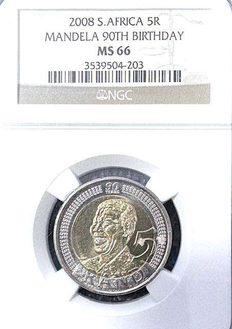 SA 2008 R5 Mandela 90th Birthday - MS 66