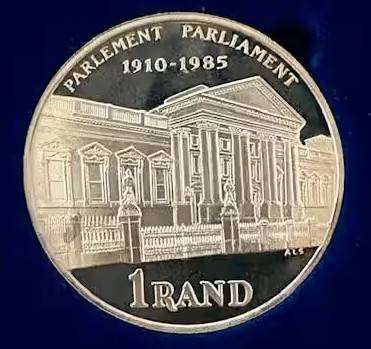 SA 1985 R1 - 75th Anniversary - Parliament Proof coin