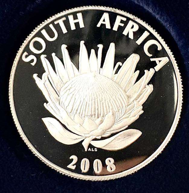 South African 1 Rand - Mahatma Gandhi - 2008 proof