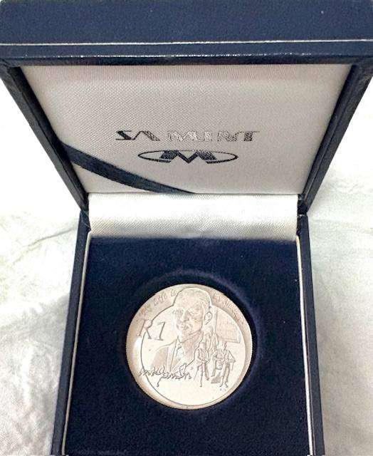 South African 1 Rand - Mahatma Gandhi - 2008 proof