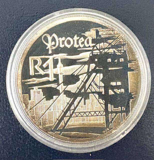SA 1999 R1 - Mining Industry in SA - Only 2 617 minted Proof - In Blue Mint Box in capsule