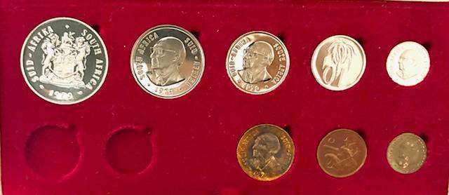 SA 1979 Proof Set in Red Mint box