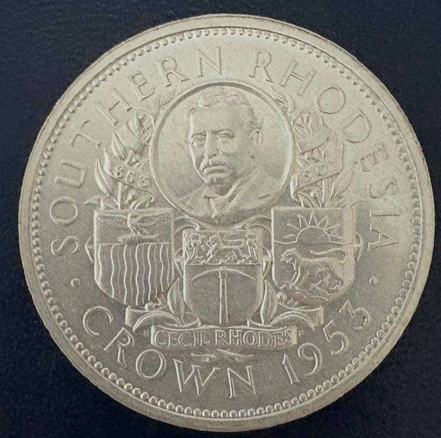 1953 Southern Rhodesia Crown - 100th Anniversary - Birth of the Cecil Rhodes