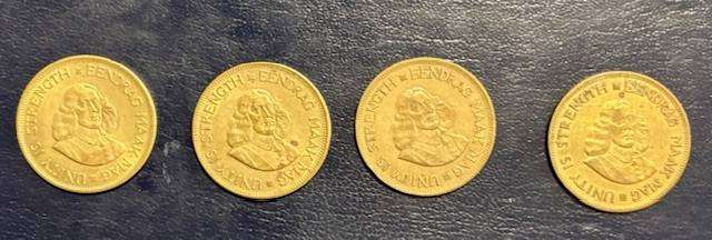SA One cent 1961 x 4 - bid per coin
