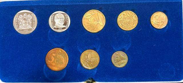SA 1990 Proof Set with FW de Klerk One Rand