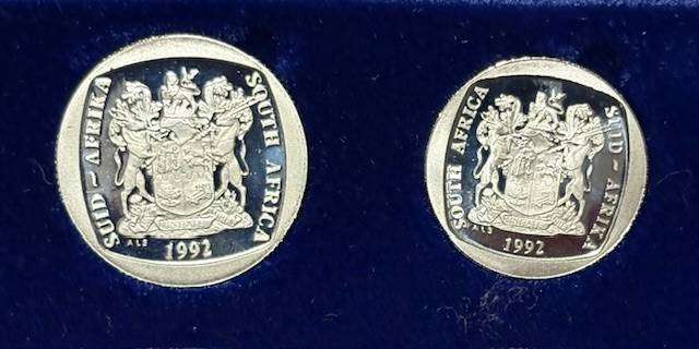 SA 1992 Proof Mint set with FW de Klerk One Rand