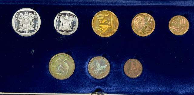 SA 1992 Proof Mint set with FW de Klerk One Rand