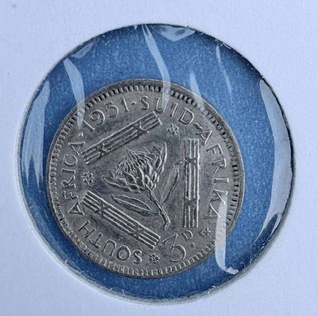 SA Threepence 1981  in a sleeve
