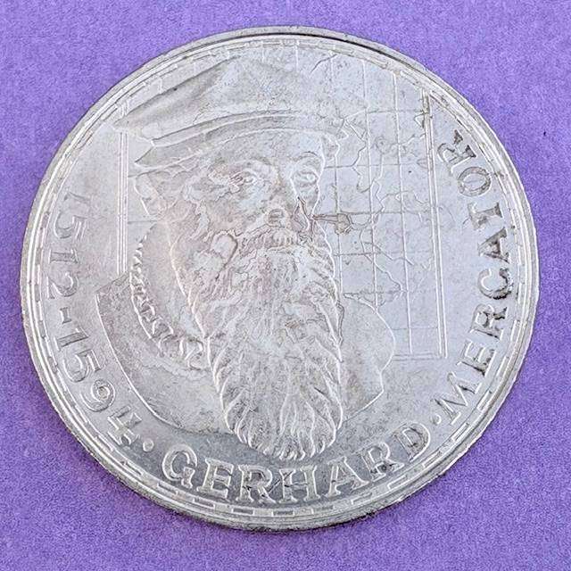 Germany 5 Mark - 375th Anniversary of Gerhardus Mercator - 1969
