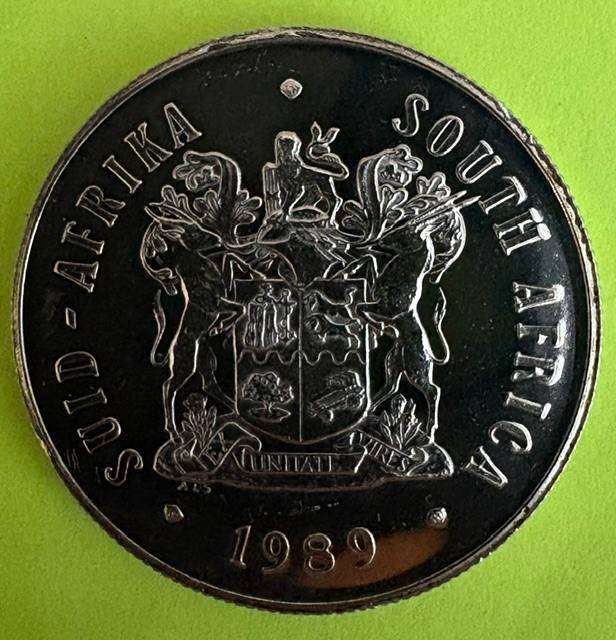 SA One Rand - Silver UNC Coin - 1989