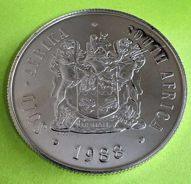 1988 Les Huguenots R1 Silver Commemorative UNC Brilliant Luster Scarce Issue