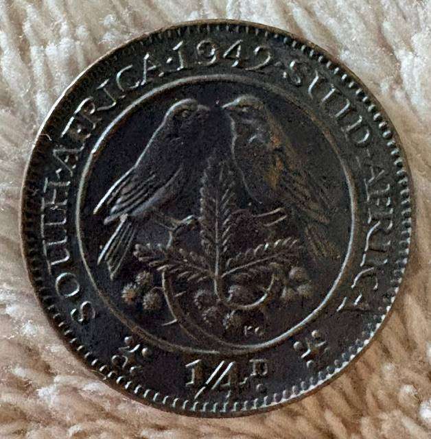 SA Union Black 1942 Quarter Penny - UNC