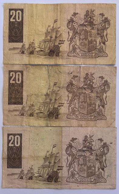 R20 Gerhard de Kock Prefix D3 and D4 and D5 set -  one bid for all