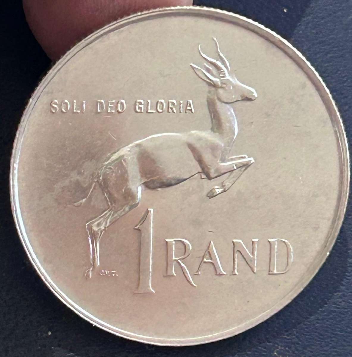 One Rand 1967 English no penis variety UNC