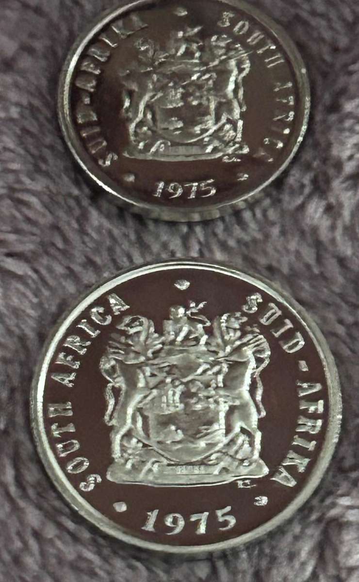 1975 Proof set of 5 cent and 10 cent  and 20 cent Package - Spotless coins