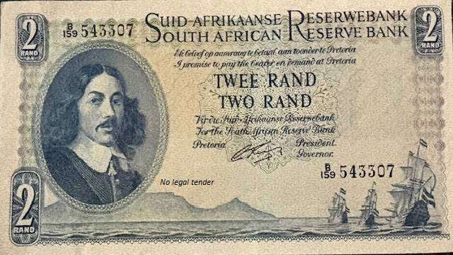 SA G Rissik R2 note - First Issue - Afrikaans/English